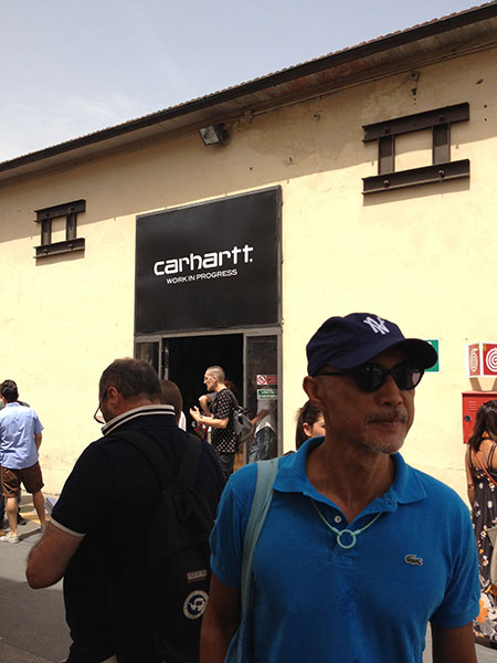 ピッティ2日目会場のオレ